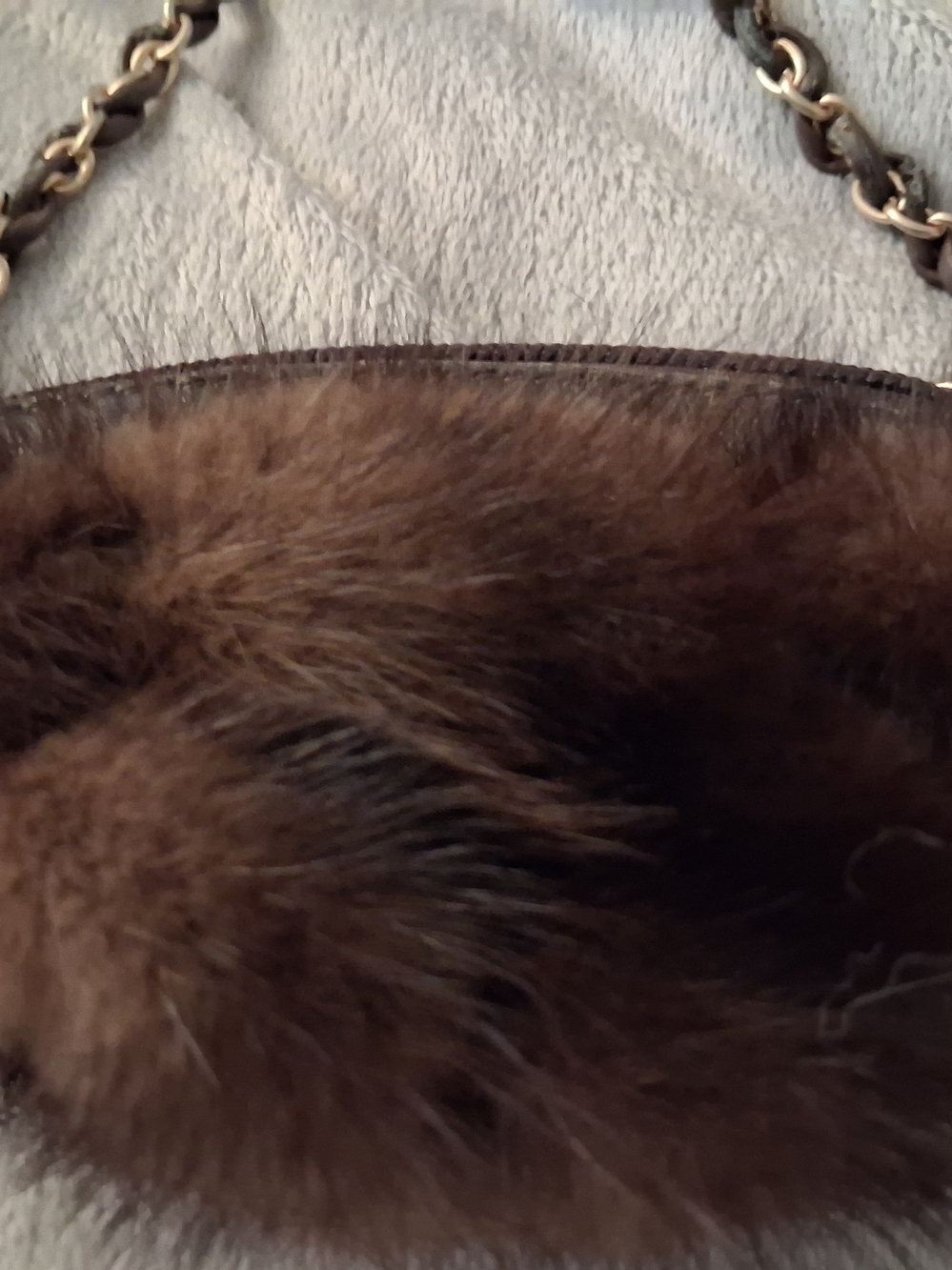 Paeola By PdL Itallian Made Mink Small Evening Bag